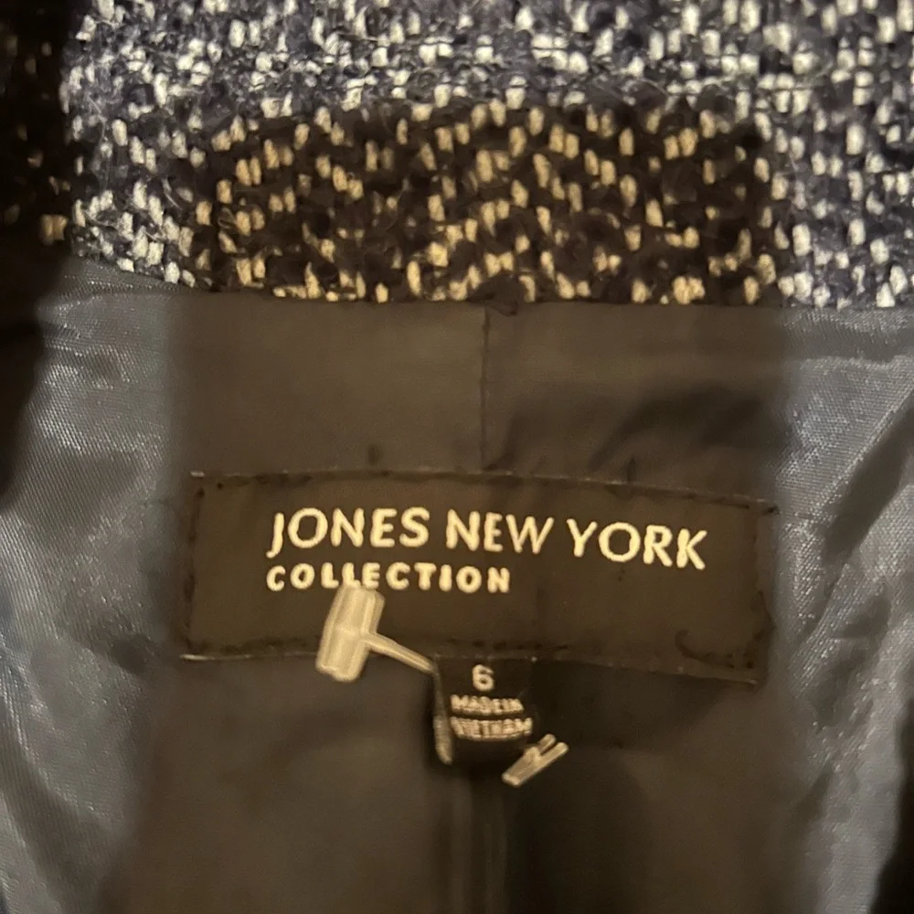 Jones New York Collection Women's Indigo Tweed Jacket - Picture 7 of 8